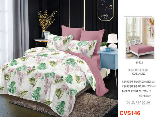 Lenjerii Cu Elastic Din Finet Cu 6 Piese Cod CVS146