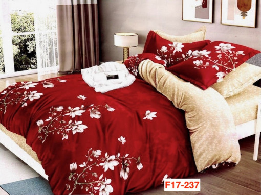 Lenjerii de pat cu 6 piese din bumbac satinat Pucioasa F17-237