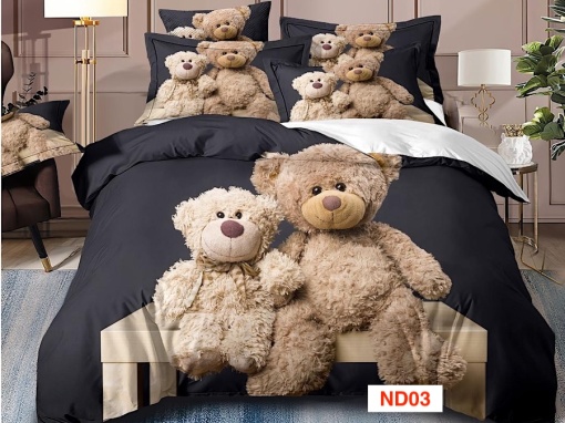 Lenjerii de pat cu imprimeu 5D, 6 piese, identice cu poza, cod ND03