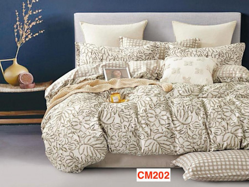 Lenjerii de pat din finet cu 6 piese Cod CM202