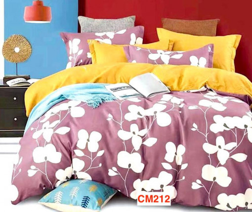 Lenjerii de pat din finet cu 6 piese Cod CM212