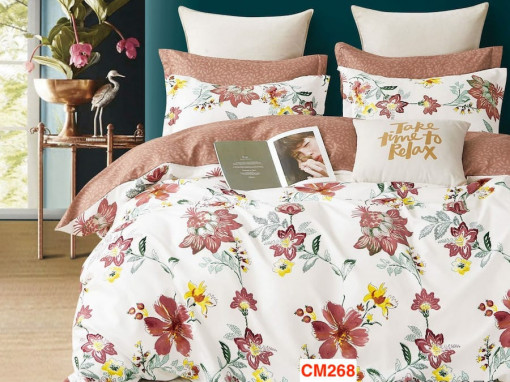 Lenjerii de pat din finet cu 6 piese Cod CM268