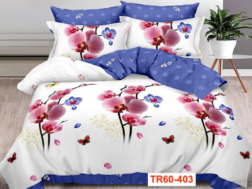 Lenjerii de pat din finet cu 6 piese Pucioasa TR60-403