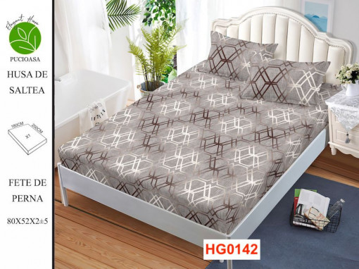 Cearceaf Din Finet Cu Elastic Si 2 Fete De Perna HG0142