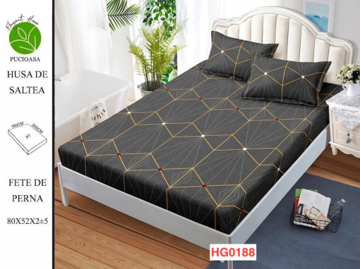 Cearceaf Din Finet Cu Elastic Si 2 Fete De Perna HG0188