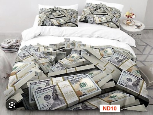Lenjerii de pat cu imprimeu 5D, 6 piese, identice cu poza, cod ND10