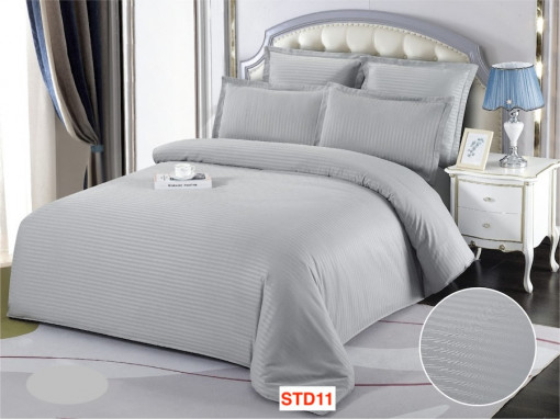 Lenjerii De Pat Din Damasc Cu 6 Piese Pt Pat Dublu Cod STD11