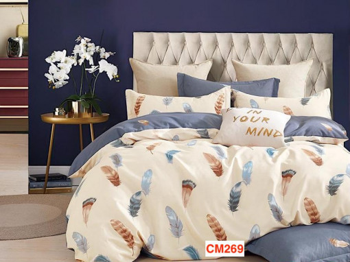 Lenjerii de pat din finet cu 6 piese Cod CM269