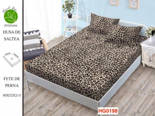 Cearceaf Din Finet Cu Elastic Si 2 Fete De Perna HG0198
