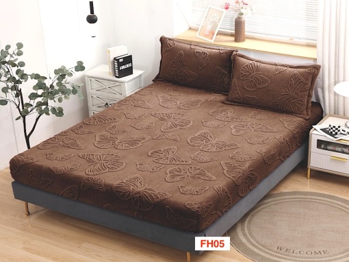 Huse De Pat Cocolino Cu Elastic Si 2 Fete De Perna FH05