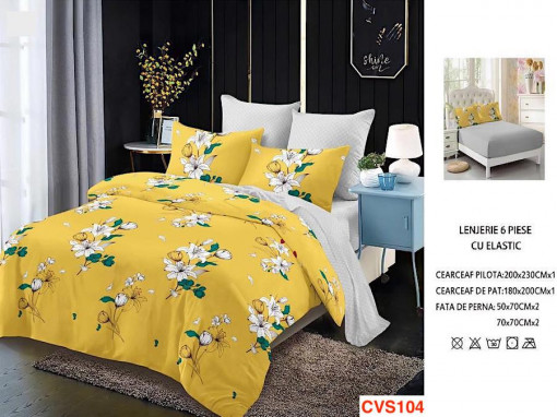 Lenjerii Cu Elastic Din Finet Cu 6 Piese Cod CVS104