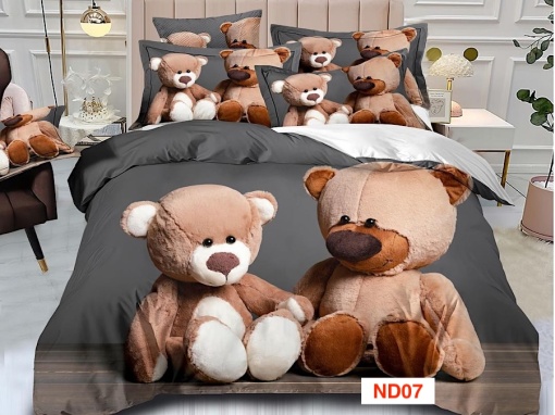 Lenjerii de pat cu imprimeu 5D, 6 piese, identice cu poza, cod ND07