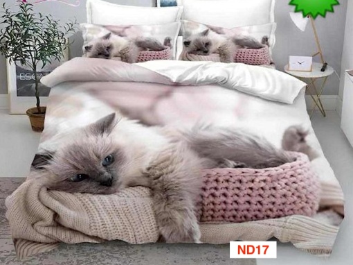 Lenjerii de pat cu imprimeu 5D, 6 piese, identice cu poza, cod ND17