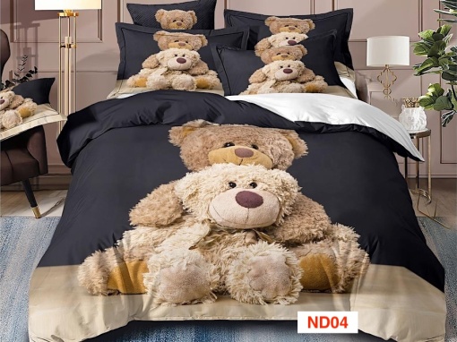 Lenjerii de pat cu imprimeu 5D, 6 piese, identice cu poza, cod ND04