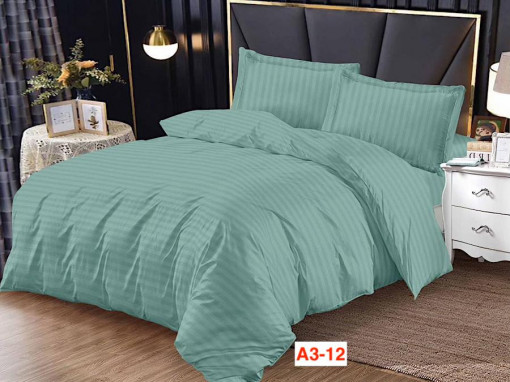 Lenjerii De Pat Din Damasc Cu Elastic, 4 Piese Cod A3-12