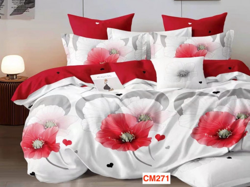 Lenjerii de pat din finet cu 6 piese Cod CM271