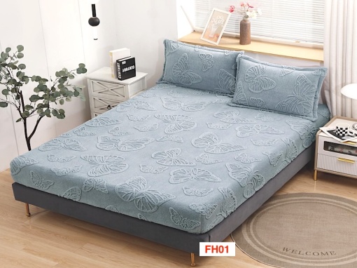Huse De Pat Cocolino Cu Elastic Si 2 Fete De Perna FH01