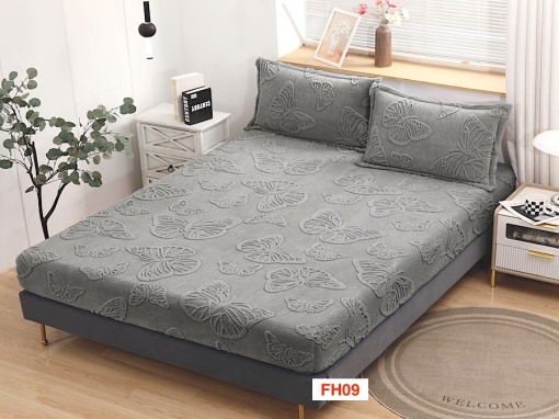 Huse De Pat Cocolino Cu Elastic Si 2 Fete De Perna FH09