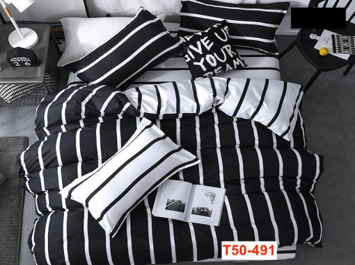 Lenjerii Din Bumbac Satinat Cu 4 Piese Cod T50-491