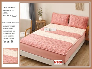 Huse De Pat Topper Cu Elastic Si 2 Fete De Perna, 140X200, NT06