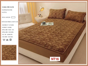 Huse De Pat Topper Cu Elastic Si 2 Fete De Perna, 160X200, NT16