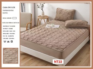 Huse De Pat Topper Cu Elastic Si 2 Fete De Perna, 160X200, NT22