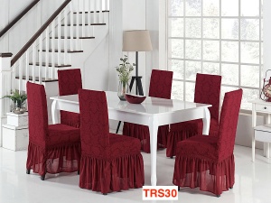 Huse Elastice Pt Scaune, Universale, 6 Buc./Set, Jacquard, Cod TRS30