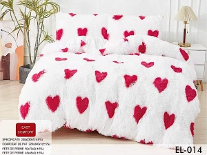 Lenjerii Cocolino Pufoase (Fluffy) Cu 4 Piese Pt Pat Dublu EL014