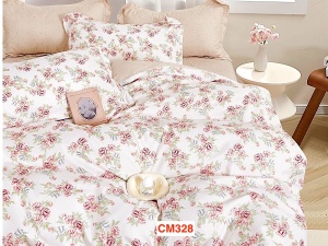 Lenjerii de pat dublu din finet cu 6 piese Cod CM328
