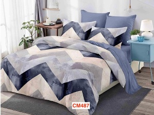 Lenjerii de pat dublu din finet cu 6 piese CM487