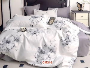 Lenjerii de pat dublu din finet cu 6 piese Cod CM316