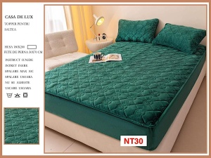 Huse De Pat Topper Cu Elastic Si 2 Fete De Perna, 180X200, NT30