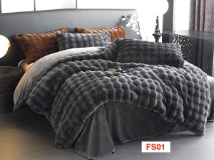 Lenjerii Cocolino Cu 4 Piese Imitatie Blaniță De Iepure FS01