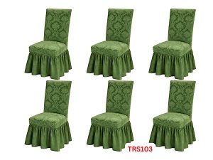 Huse Elastice Pt Scaune, Universale, 6 Buc./Set, Jacquard, Cod TRS103