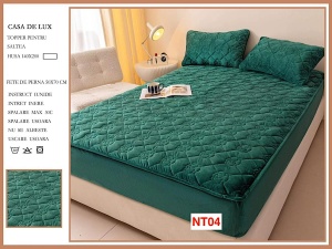 Huse De Pat Topper Cu Elastic Si 2 Fete De Perna, 140X200, NT04