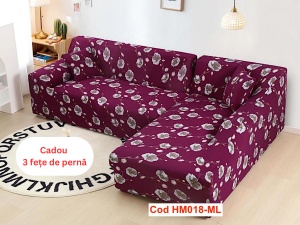 Huse Elastice Pt Coltare De 5 Locuri, Din 2 Piese, Cod HM018-ML