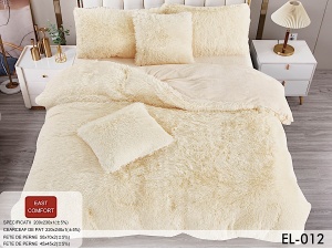 Lenjerii Cocolino Pufoase (Fluffy) Cu 4 Piese Pt Pat Dublu EL012