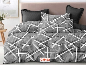 Lenjerii de pat dublu din finet cu 6 piese CM452