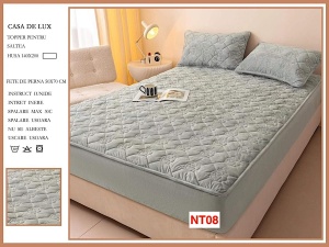 Huse De Pat Topper Cu Elastic Si 2 Fete De Perna, 140X200, NT08