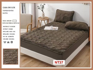Huse De Pat Topper Cu Elastic Si 2 Fete De Perna, 180X200, NT37
