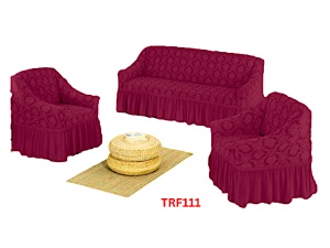 Huse Elastice Pt Canapea si 2 Fotolii Jacquard Cod TRF111
