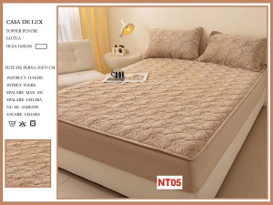 Huse De Pat Topper Cu Elastic Si 2 Fete De Perna, 140X200, NT05