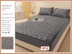 Huse De Pat Topper Cu Elastic Si 2 Fete De Perna, 160X200, NT15