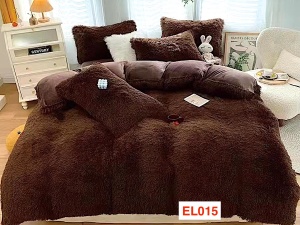 Lenjerii Cocolino Pufoase (Fluffy) Cu 4 Piese Pt Pat Dublu EL015