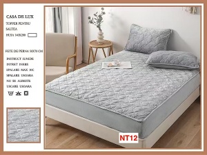 Huse De Pat Topper Cu Elastic Si 2 Fete De Perna, 140X200, NT12