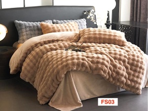Lenjerii Cocolino Cu 4 Piese Imitatie Blaniță De Iepure FS03