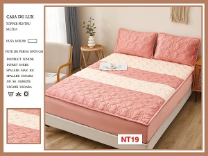 Huse De Pat Topper Cu Elastic Si 2 Fete De Perna, 160X200, NT19