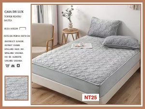 Huse De Pat Topper Cu Elastic Si 2 Fete De Perna, 160X200, NT25