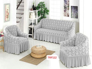 Huse Elastice Pt Canapea si 2 Fotolii Jacquard Cod TRF112