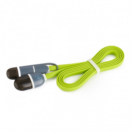 Cablu USB cu MicroUSB si Adaptor Type-C E-Boda CML QC301 - Verde